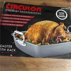 Premier Professional Nonstick Roaster - Silver